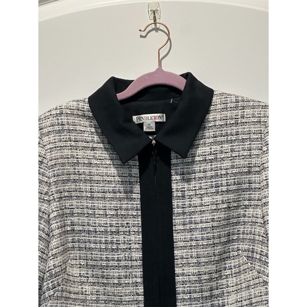Pendleton Full-Zip Lined Tweed Jacket Size Medium - image 4